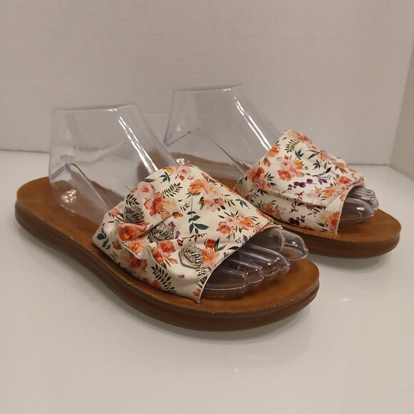 Blowfish Malibu Sunrise Floral Slide Slip On Sandals Size 9 M - Picture 1 of 8